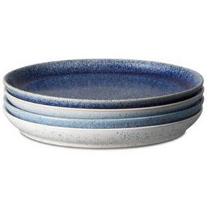 Denby - Studio Blue 4-Pc. Coupe Dinner Plate Set