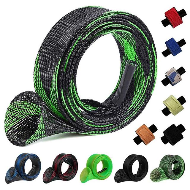 Koogel 6 Set Fishing Rod Cover, 6 Pcs Fishing Rod Sleeve 6 Pcs Fishing Rod Belts Fishing Pole Sleeves Rod Socks Rod Sleeves Spinning Protecting Your Fishing Rod From Nicks Scratches