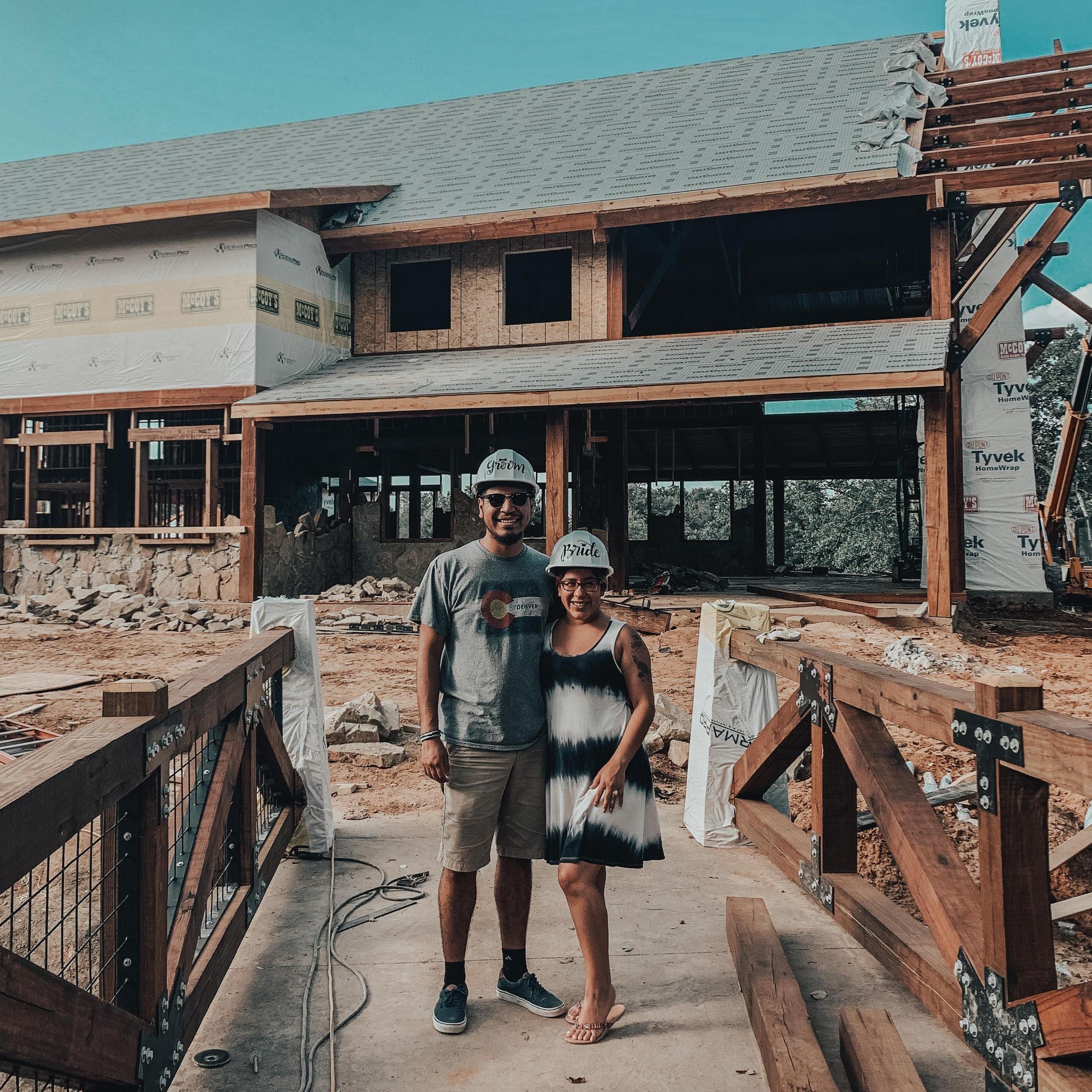 Our wedding venue before it was built!