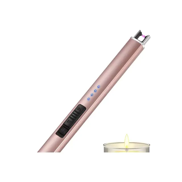 Link Arc Electric Lighter: Windproof, flameless, USB rechargeable. Say goodbye to traditional lighters - Rose