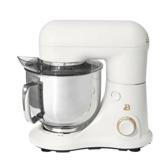 Beautiful 5.3 Qt Stand Mixer, Lightweight & Powerful with Tilt-Head, White Icing by Drew Barrymore