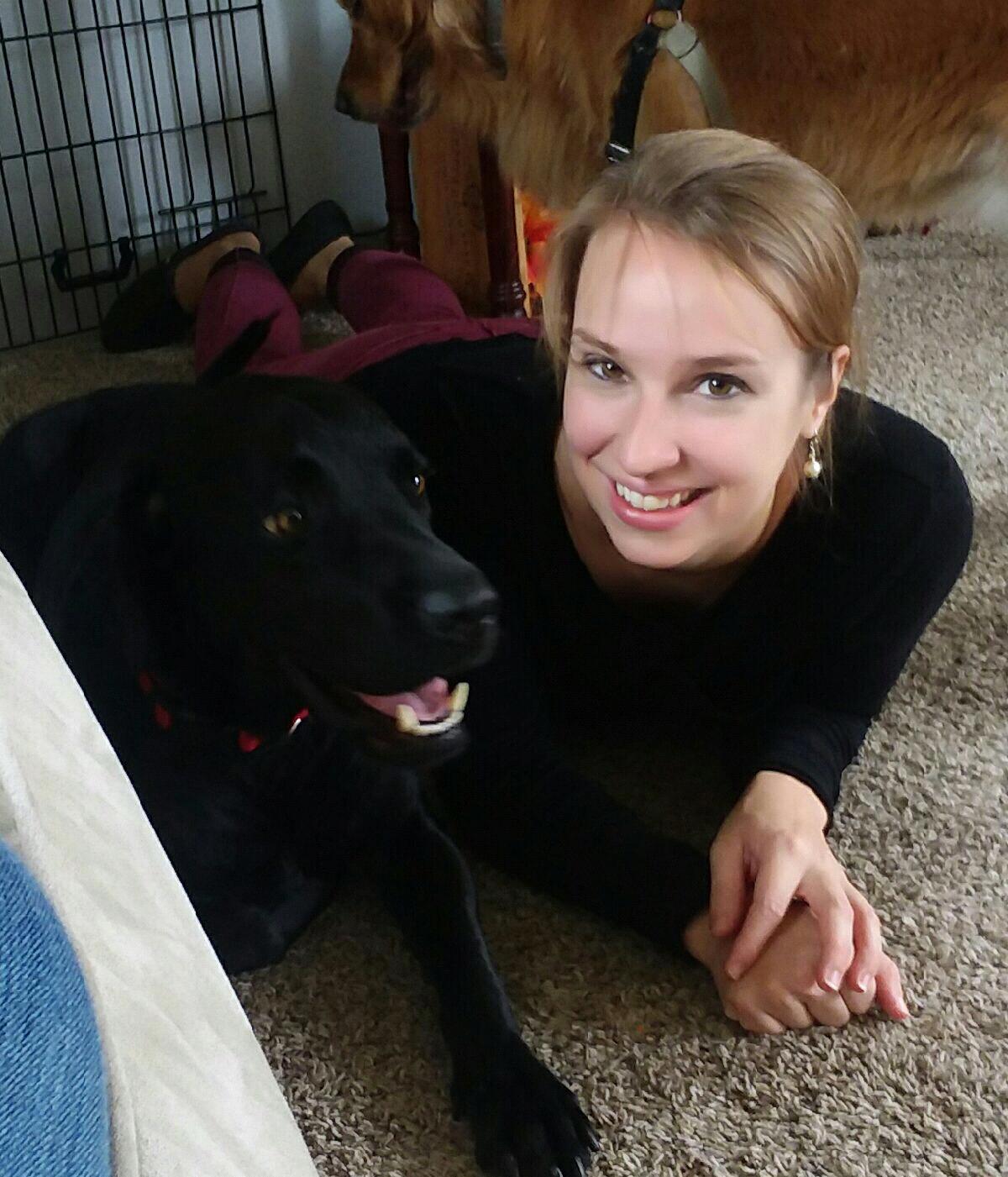 Kaylah chilling with Nikki and Baxter at her mom’s house.