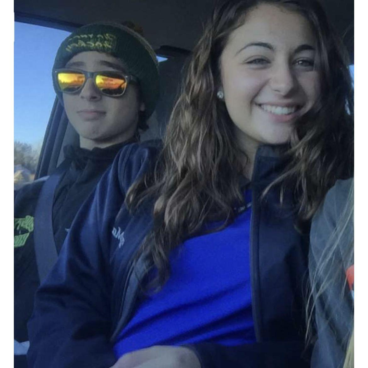 Bratty giving a friend and I a ride from the High School.