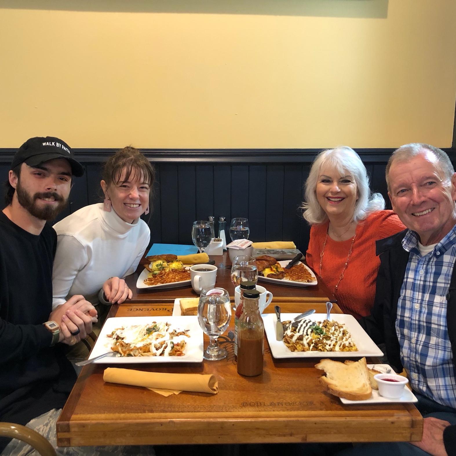 Dinner with Ethan’s grandparents!