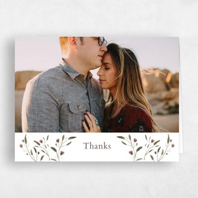 Purple Spring Wedding Thank You - Beale Photo