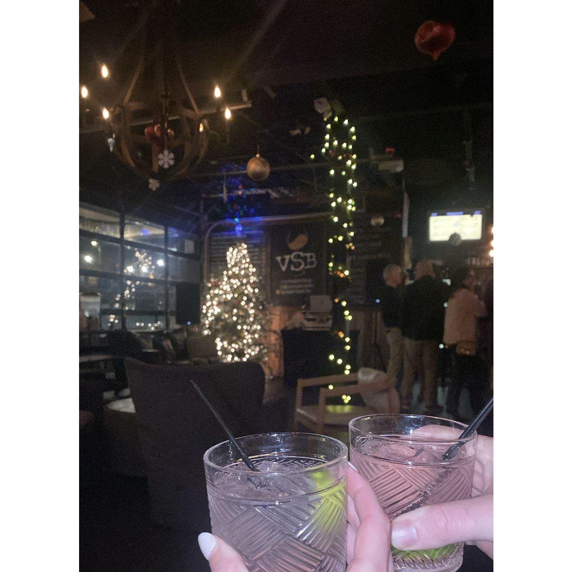 Back at the place we met one year later... Vintage Sofa Bar in Winston-Salem, NC on NYE