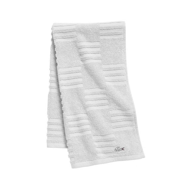 Lacoste Sculpted Squares 16" x 30" Hand Towel