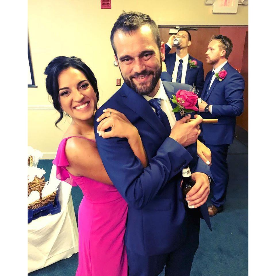Who would have known one that we would end up here - in the bridal party together of his brother and my best friend.