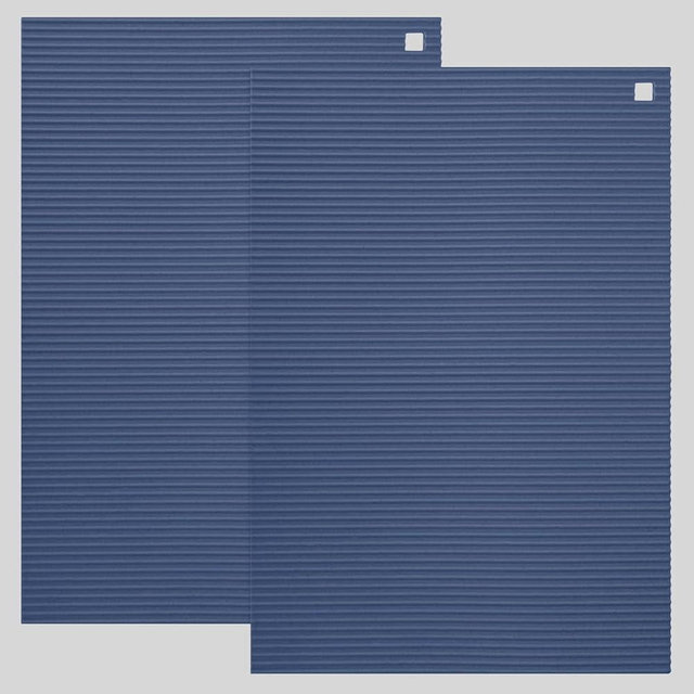 2 Pack 9.5"x14.2" Trivets for Hot Dishes, Hot Pads for Kitchen, Silicone Trivets for Hot Pots and Pans, Hot Plates to Protect Table, Heat Resistant Silicone Trivet (Blue, 9.5"x14.2")