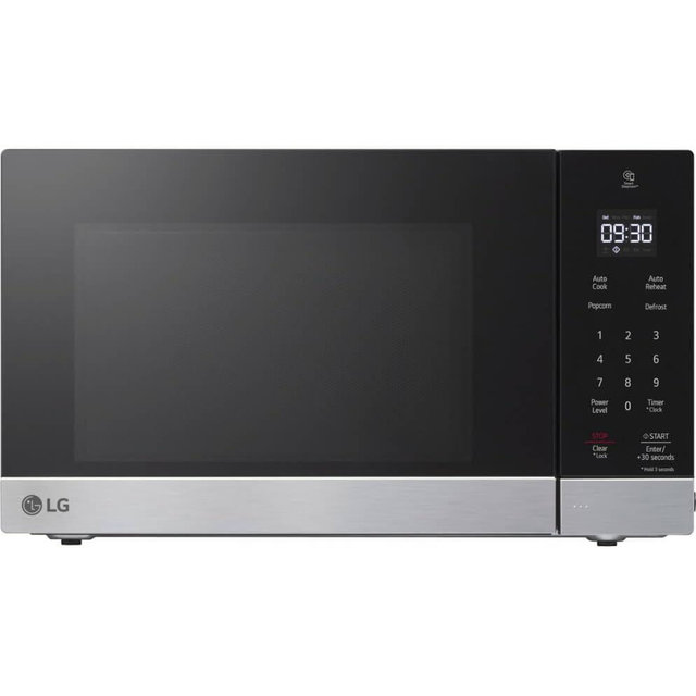 LG Countertop Microwave, 0.9 cu. ft., Stainless Steel, 18.75x14x10.69 Inch, Smart Inverter, NeoChef, 1000 Watts