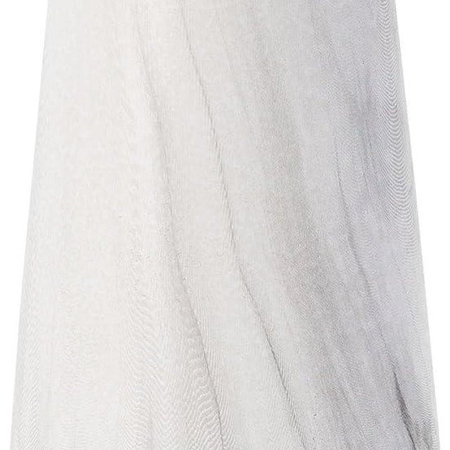 Marble White Vase - 6“ White Ceramic Flower vase, Boho Vases for Pampas Grass, Minimalist Modern vases for Home Decor, Table Shelf Living Room Farmhouse Decor