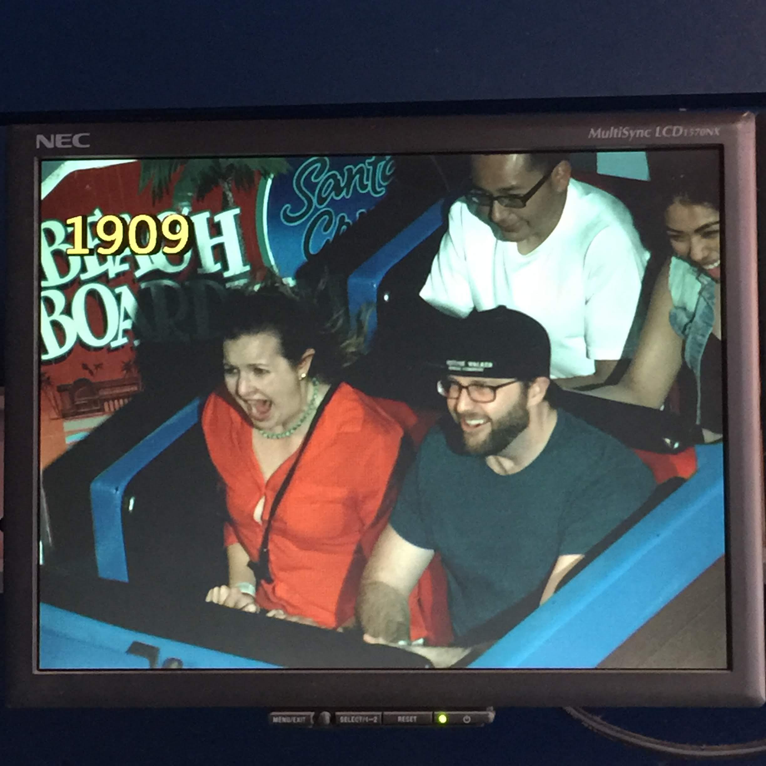 Disney World, 2013. One of us was having fun.