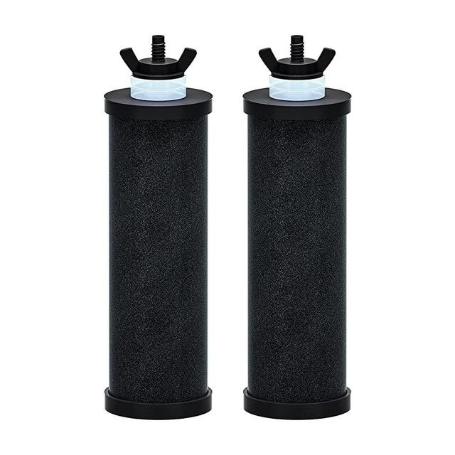 Purewell PB-2 Black Purification Elements, Replacement Filters for PB-2/BB8-2 Purification Elements and Gravity Water Filter System (2 Pack)