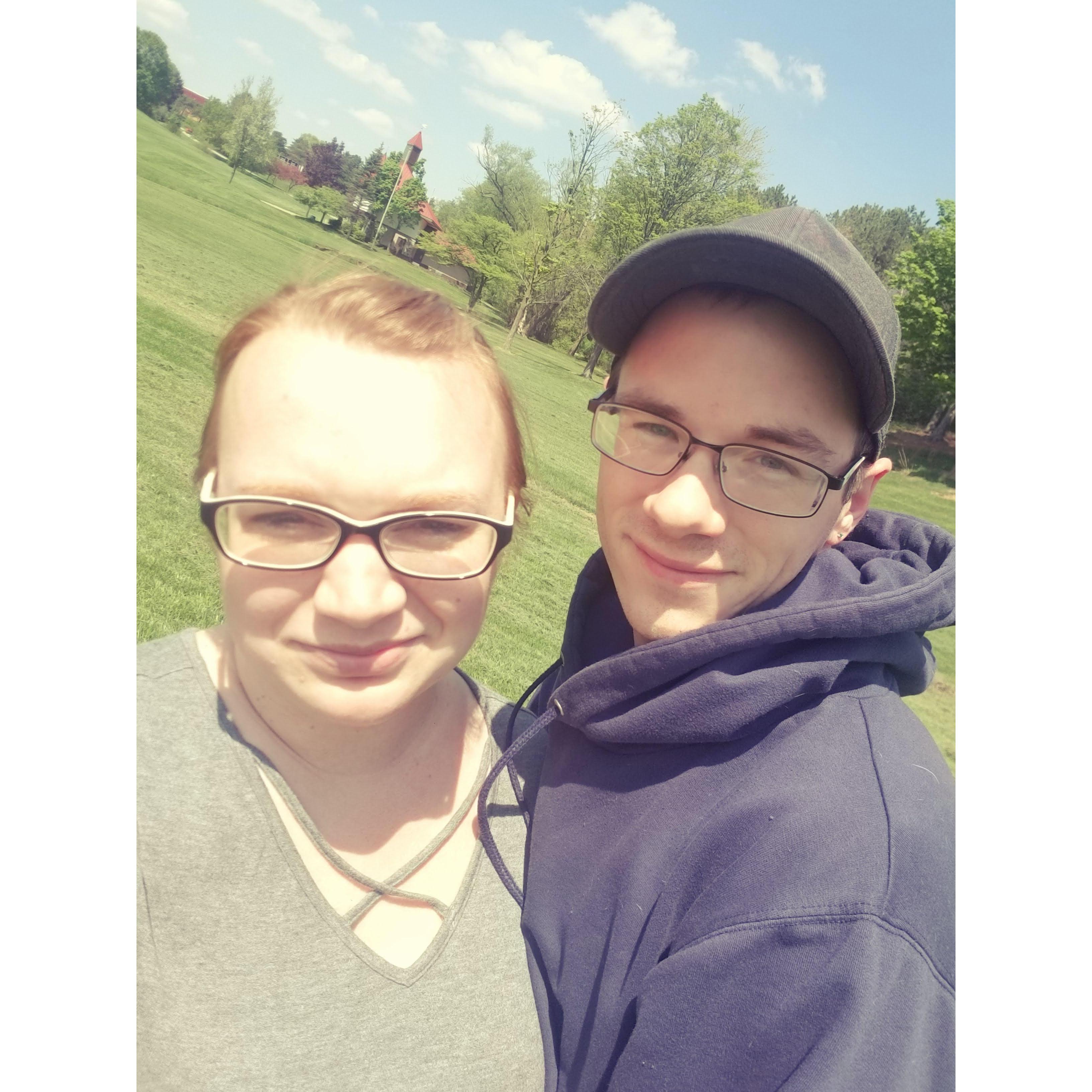 The very first photo we ever took together. 

May 2018