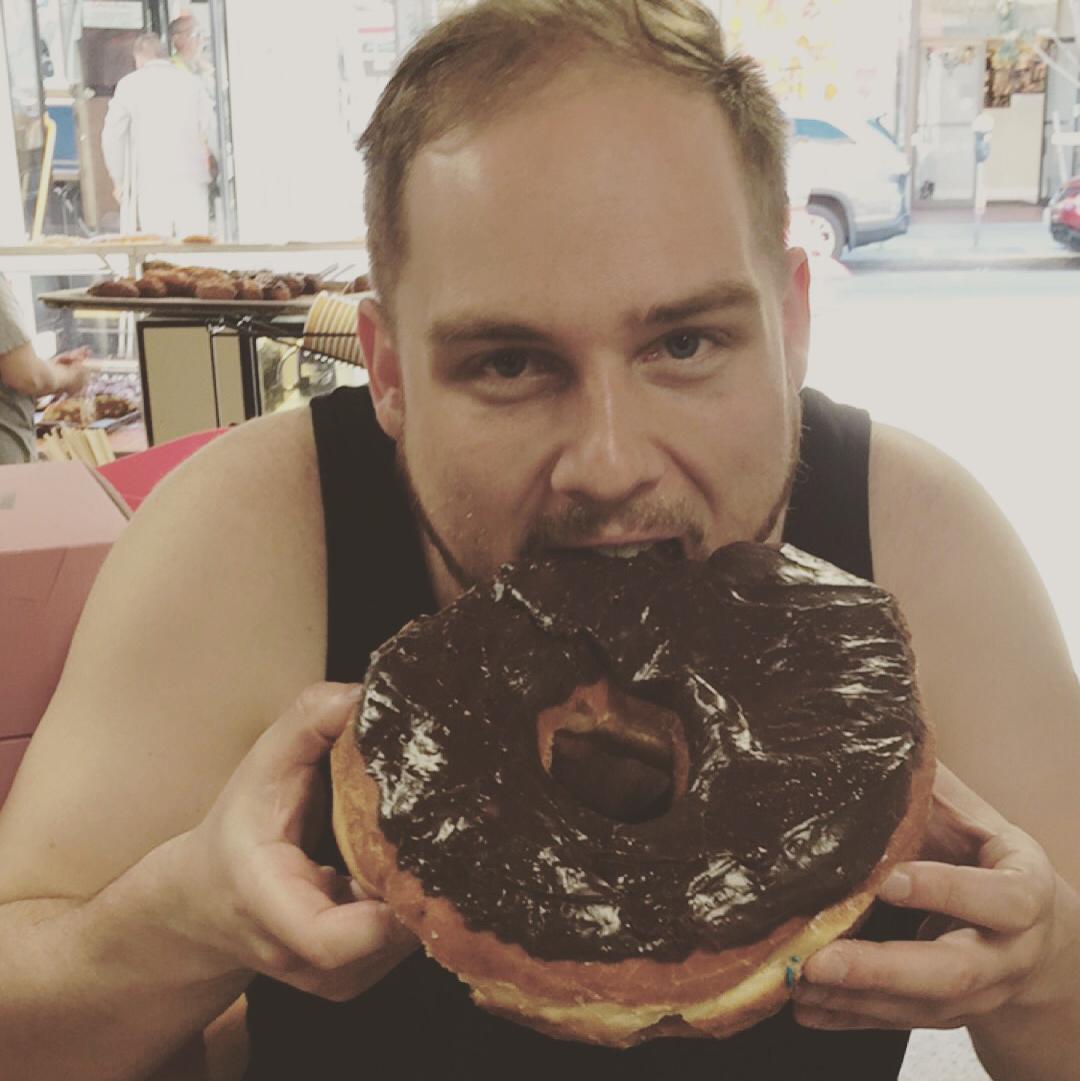 The San Francisco donut picture on Tinder that started it all. -Abe