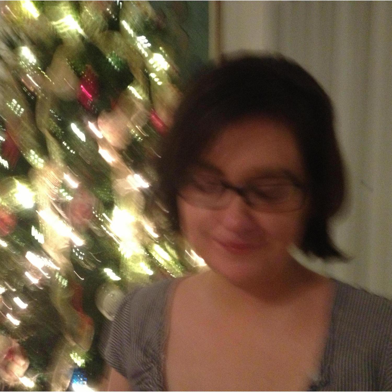 Rocky being cute at our first Christmas in Miami.