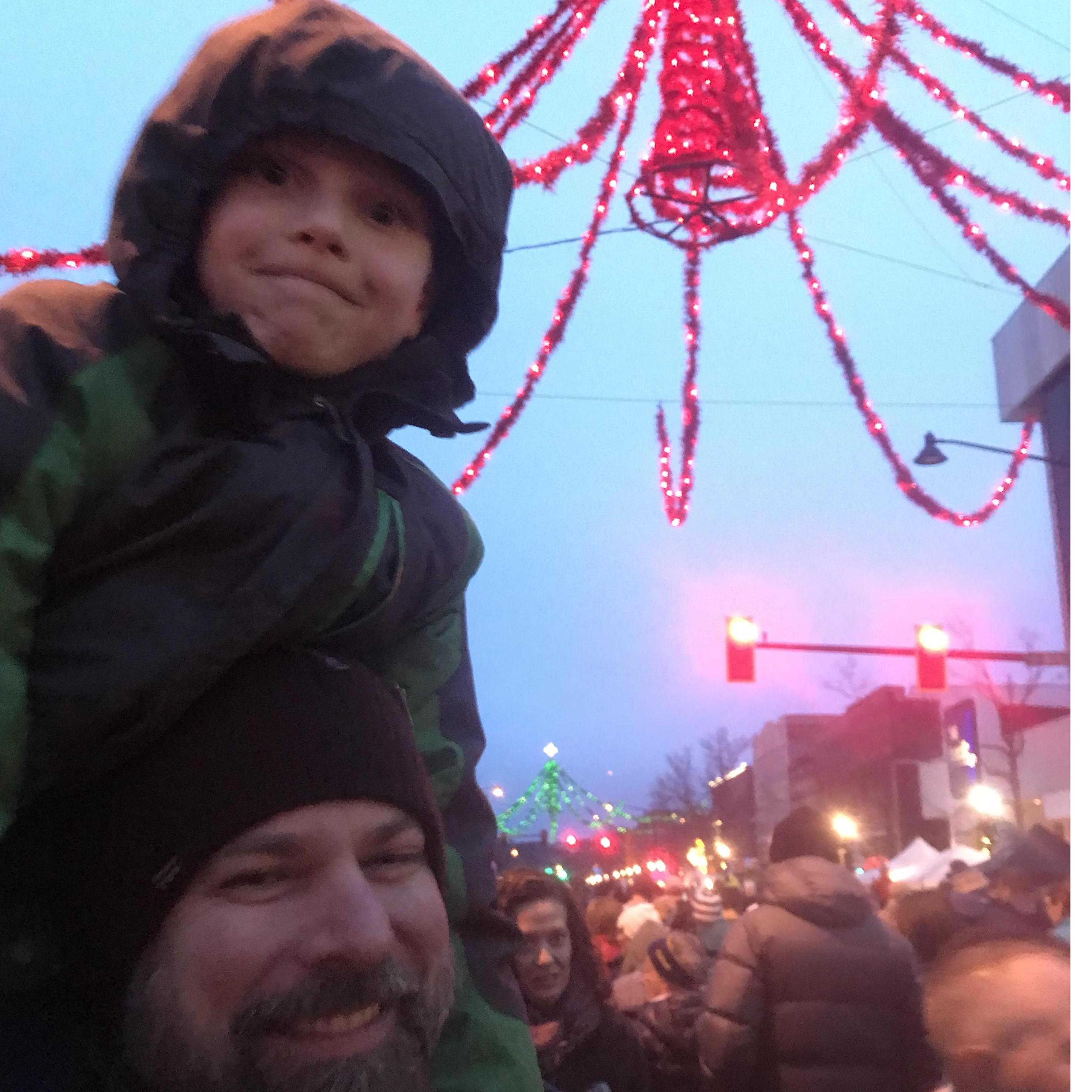 At the Bozeman Christmas Stroll