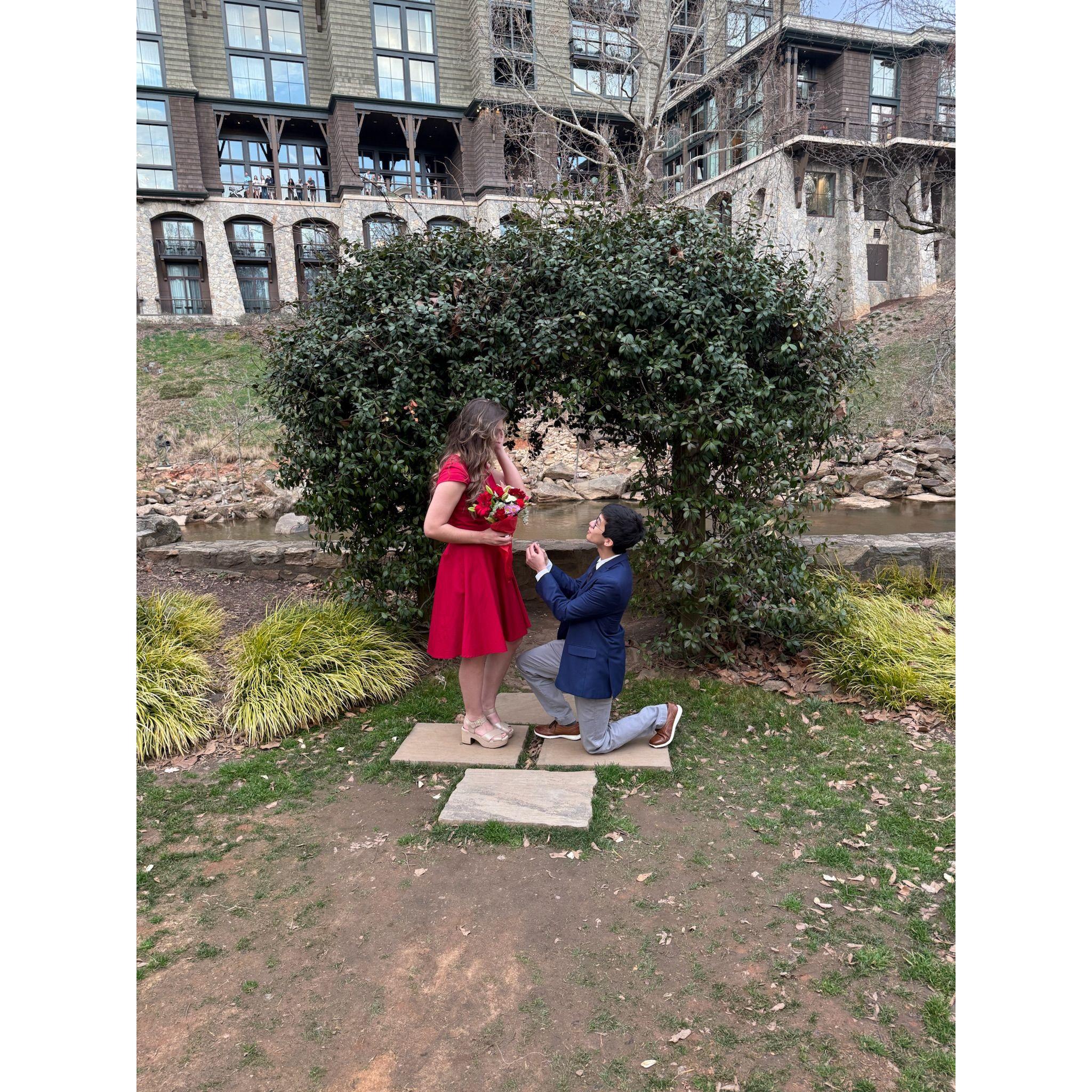 He asked me to marry him! (with a ring this time)
