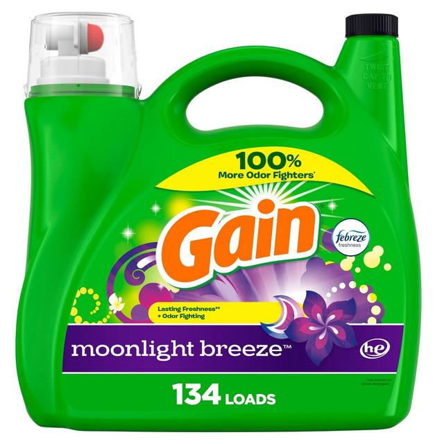 Gain Liquid Laundry Detergent - Moonlight Breeze - 194 fl oz