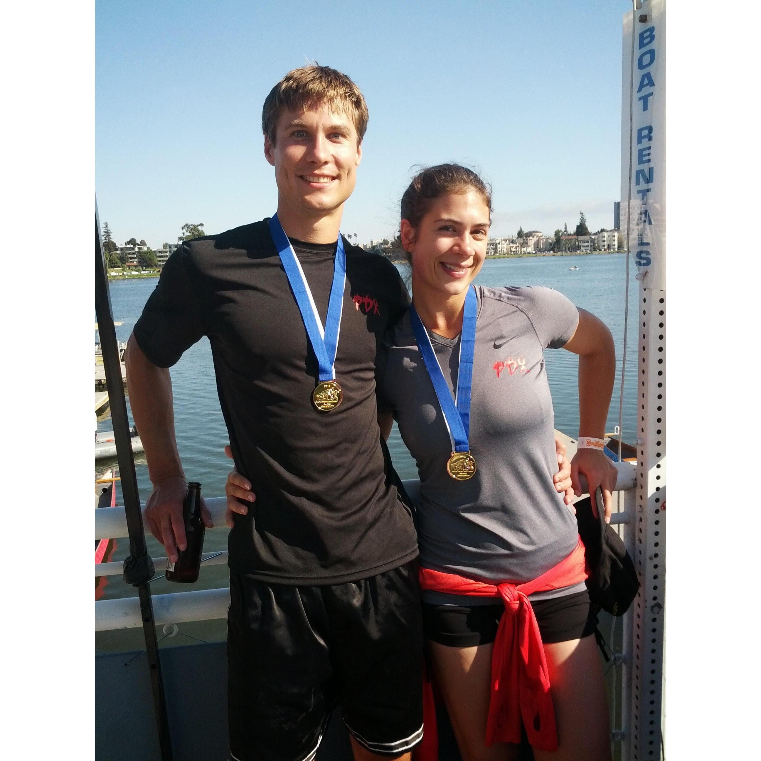 The gold medals that sent us to compete in Italy! (2013)
