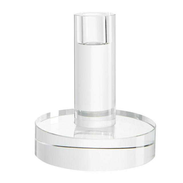 Cheyenne Glass Candlestick, Small Taper