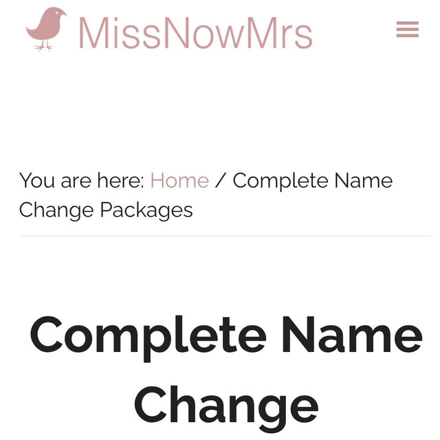 Complete Name Change Packages