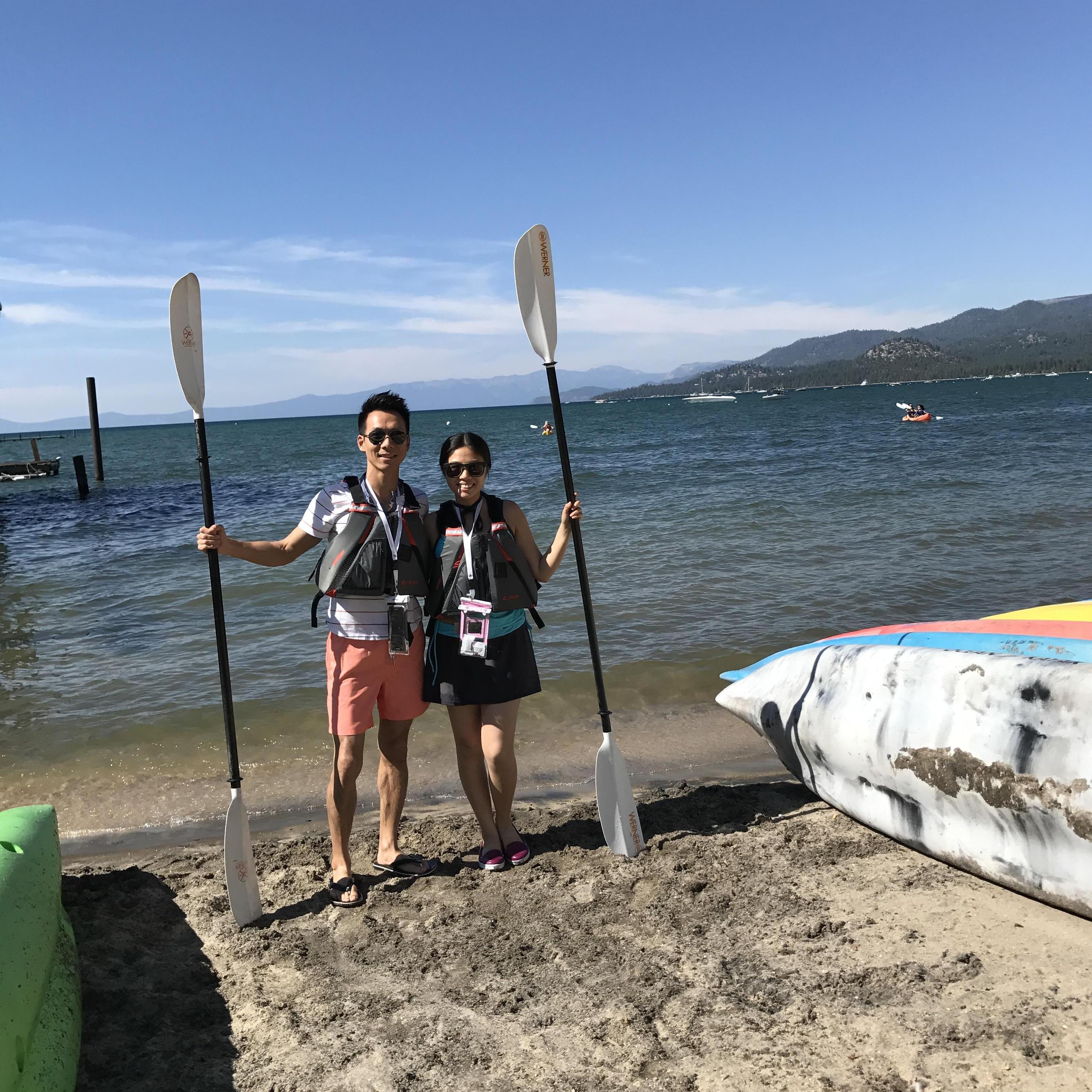 Kayaking in Lake Tahoe