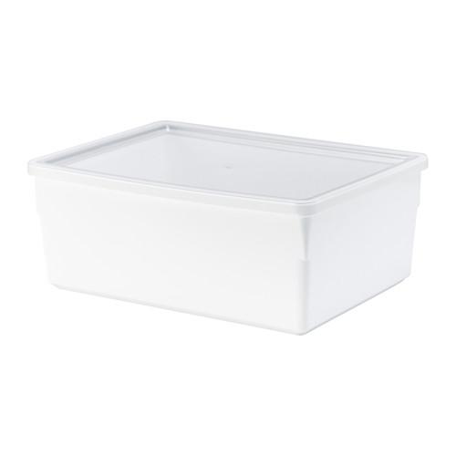 IKEA - TILLSLUTA Dry food jar with lid, white