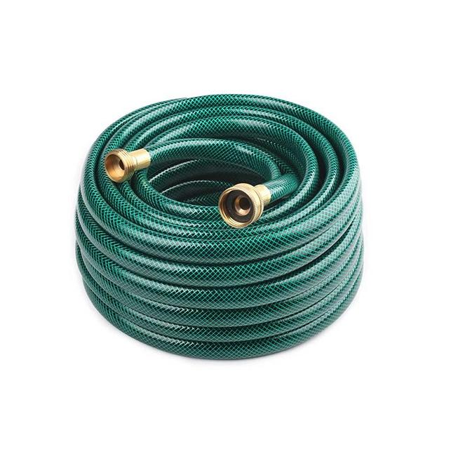 FUNJEE ½" Outdoor Garden Hose for Lawns, Water Hose, Boat Hose, Flexible Durable and Leakproof, Solid Brass GHT Connector (50, Green)