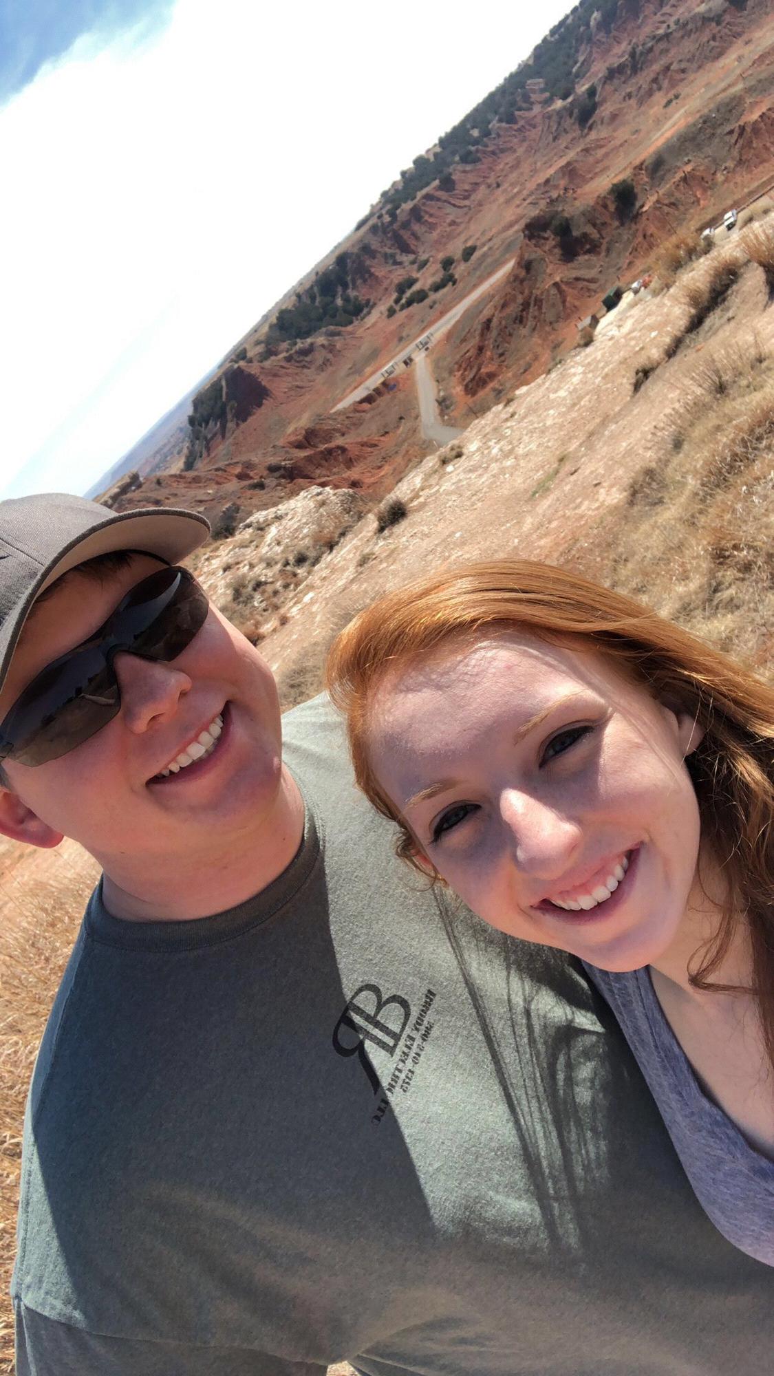 Amanda's spring break was spent visiting Mark in Oklahoma and finding this pretty spot not too far from where Mark lived!