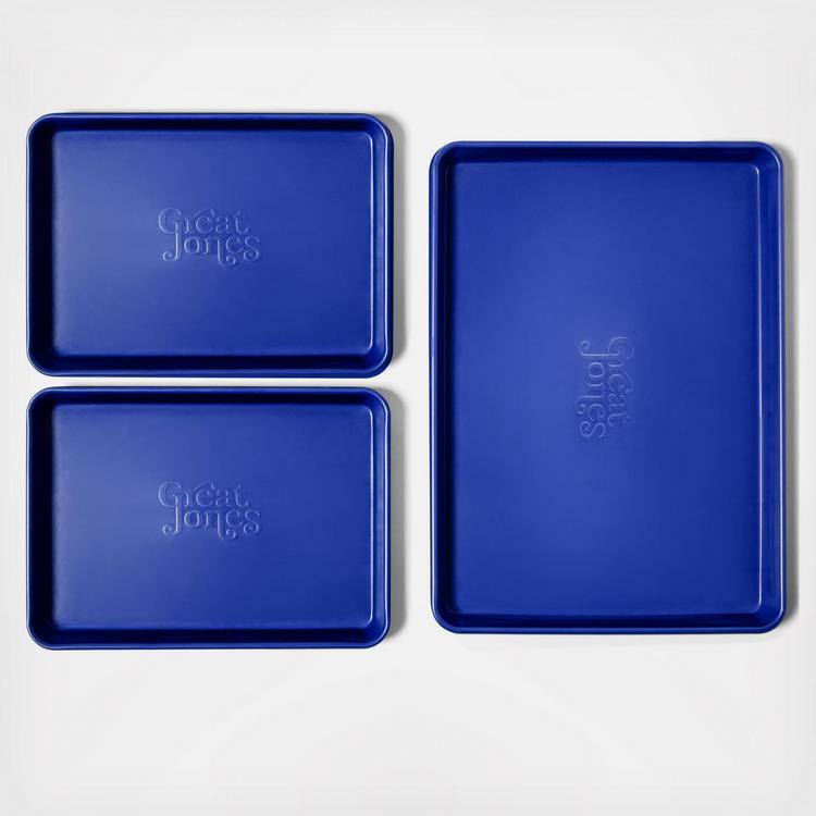 Ceramic Non-Stick Sheet Show 3-Piece Pan Set