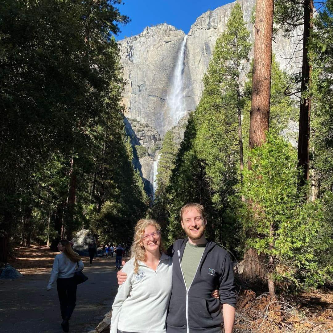 A beautiful waterfall in Yosemite