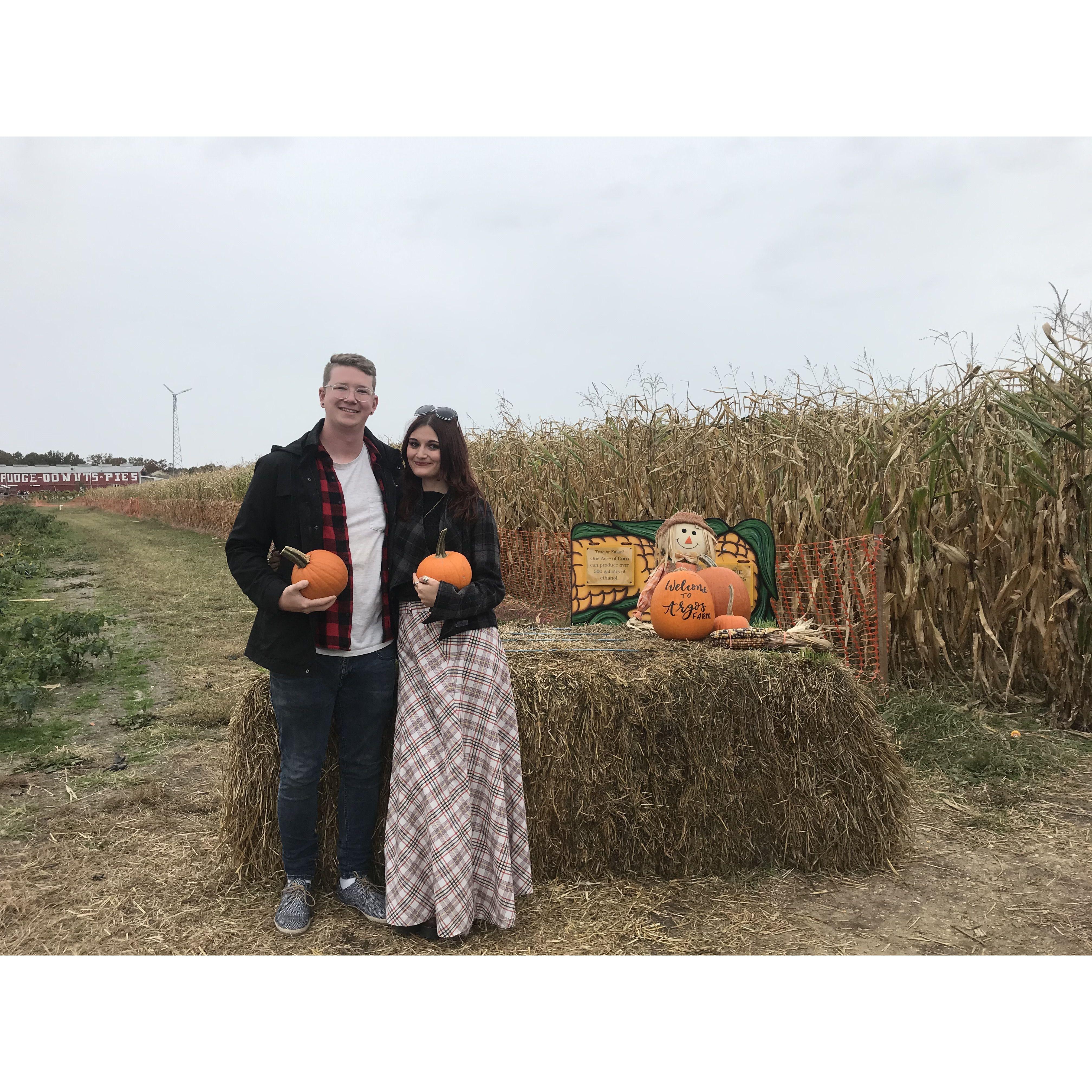 Before we got lost in a corn maze