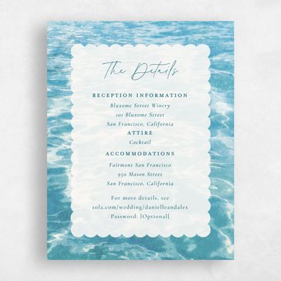 Teal Blue Wedding Enclosure - Luve