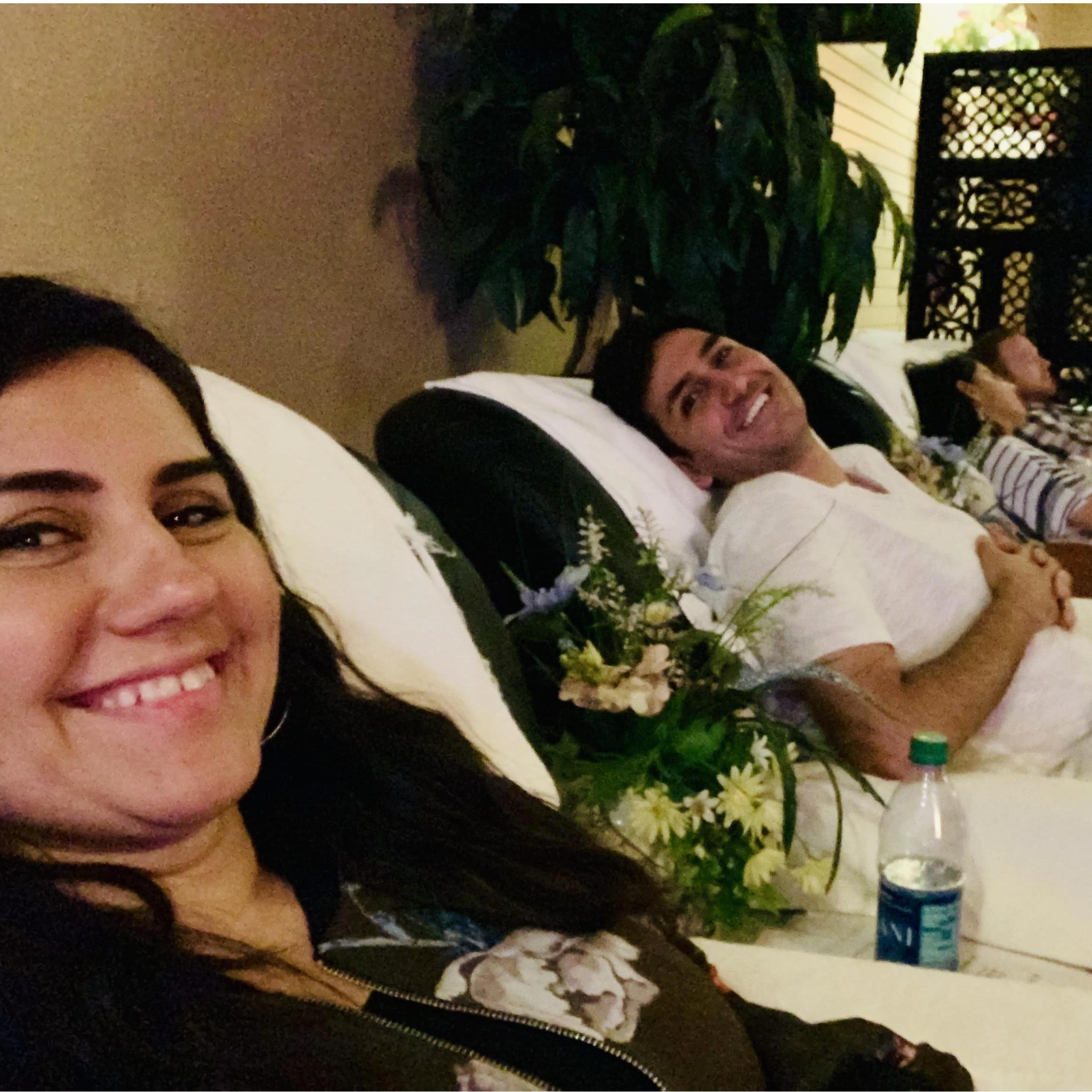 Shabs makes the best decisions. Case in point: late-night festival foot massages.