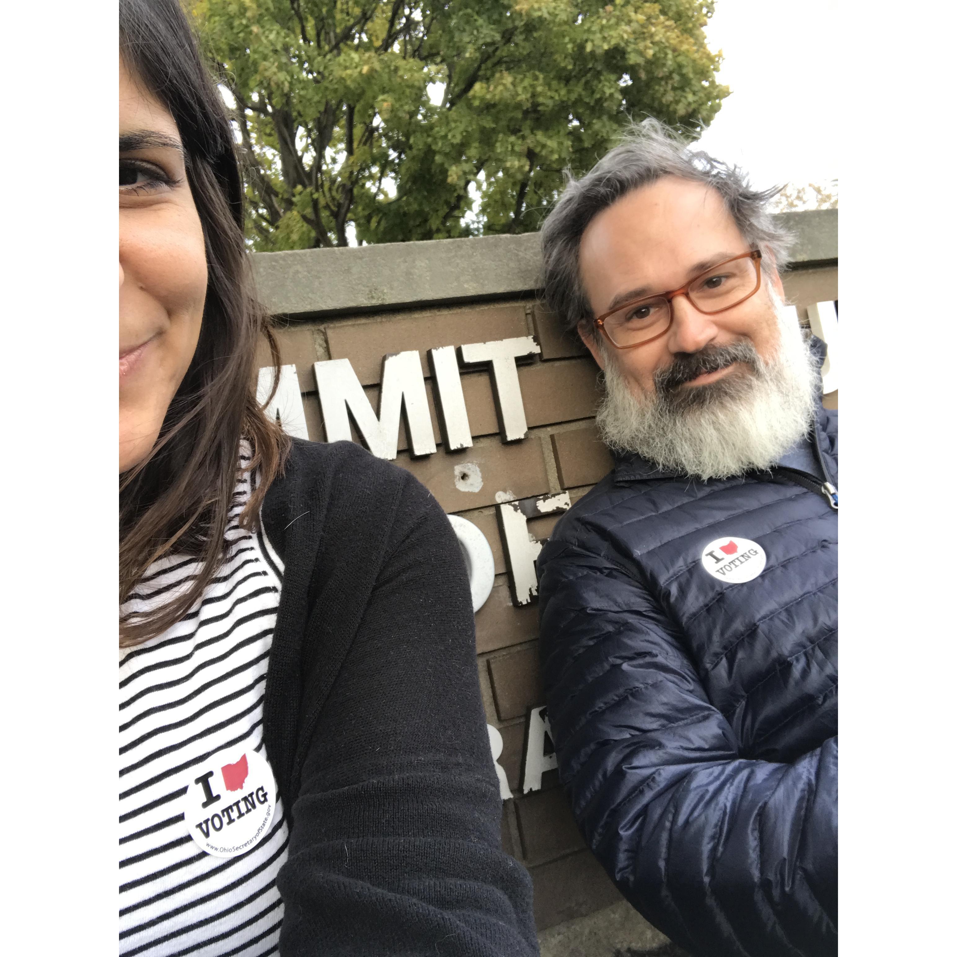 exercising our right to vote