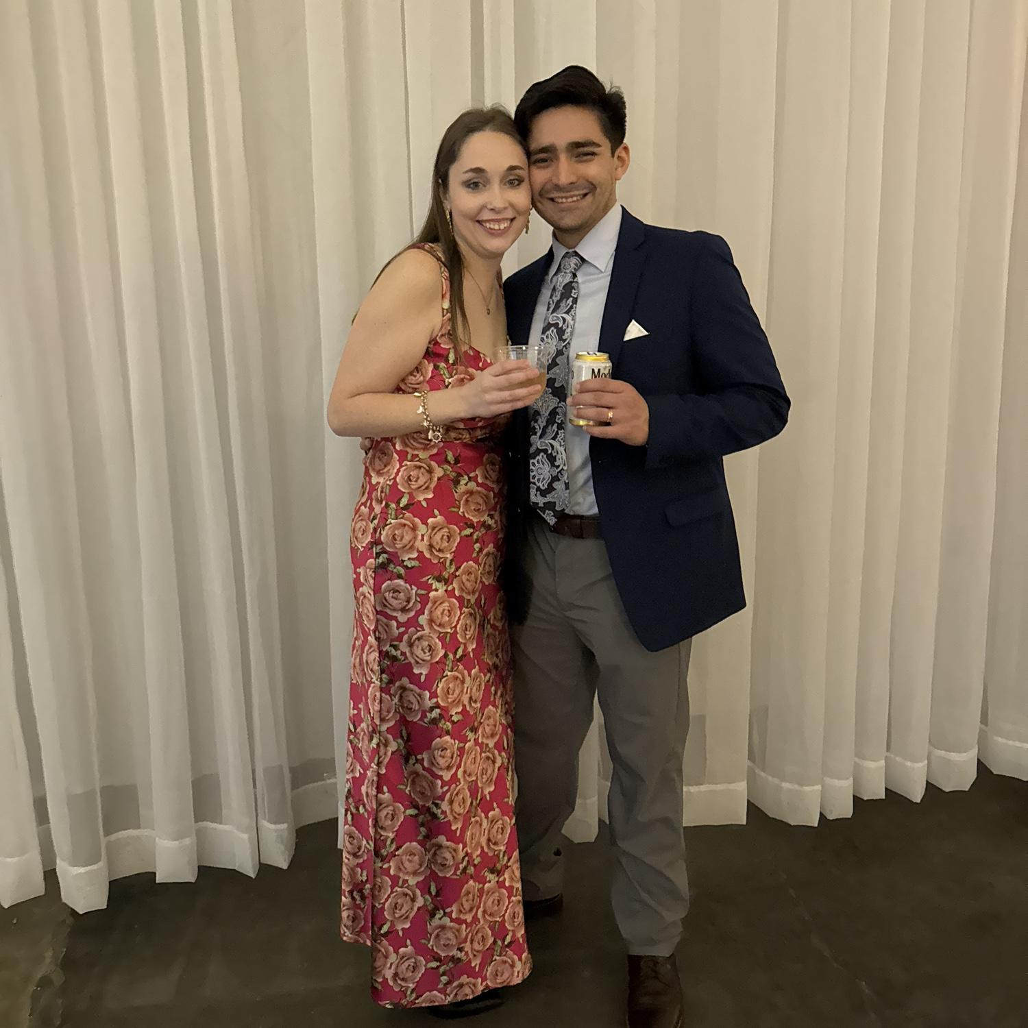 Jamie and Brody at Riley and John Geter’s wedding Dec 2025!