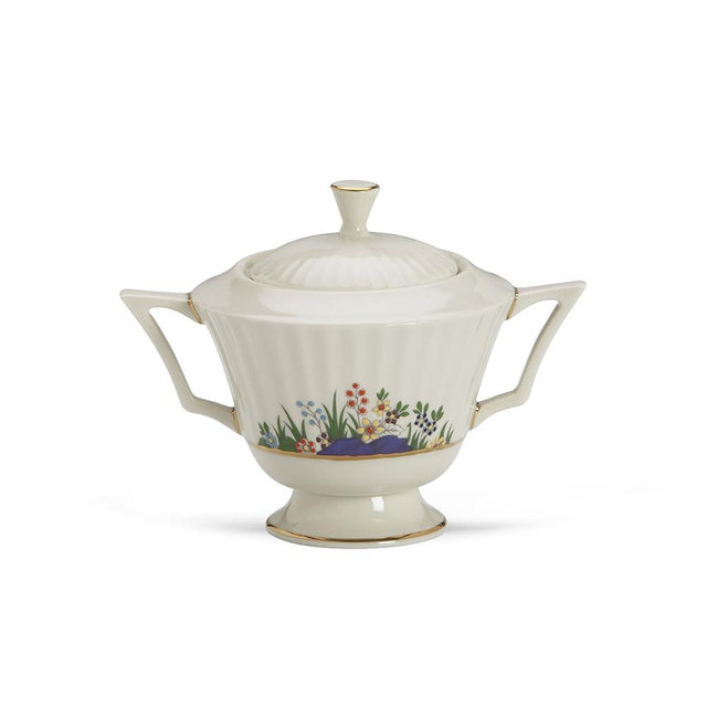 Lenox Rutledge Sugar Bowl, Off-White