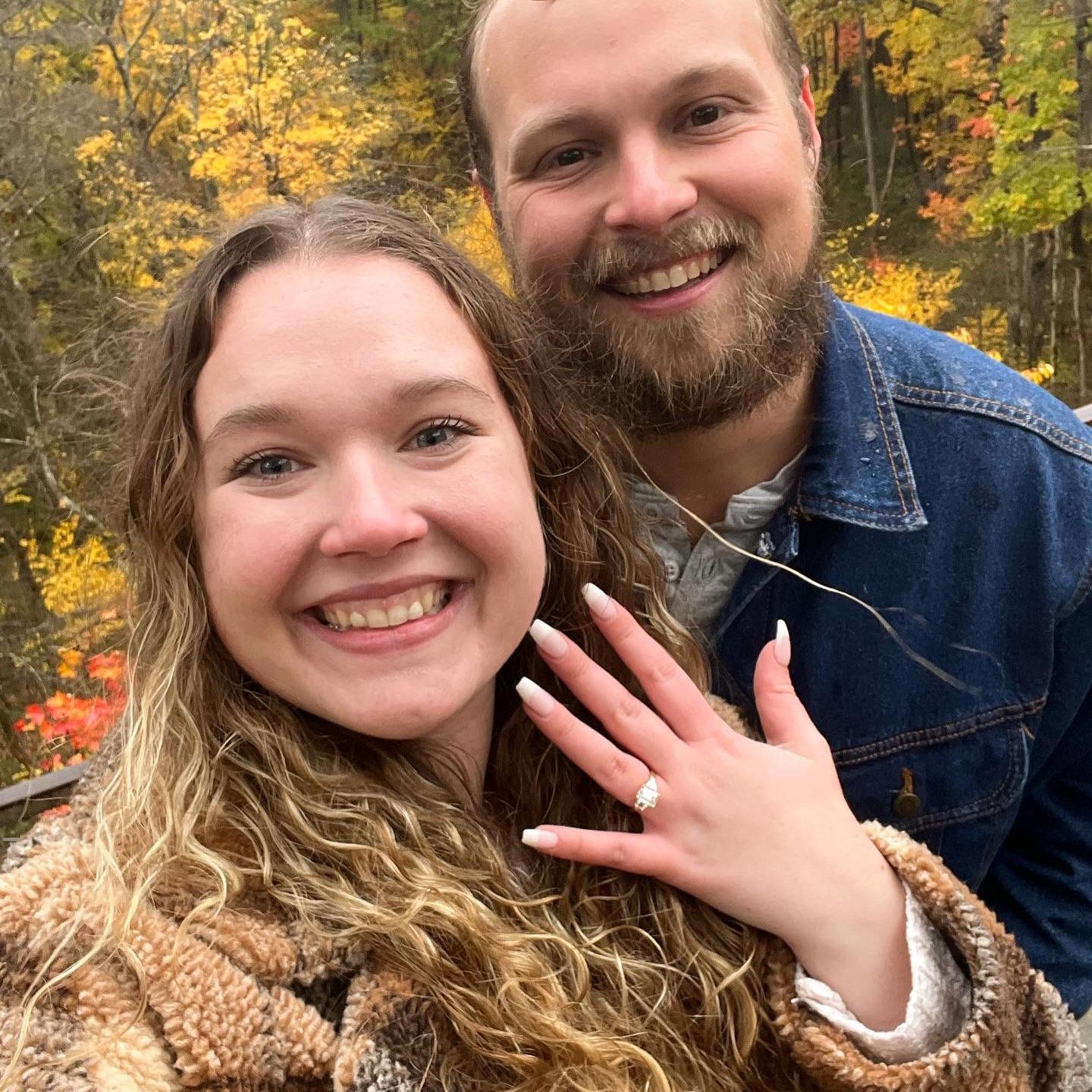 October 2023- Connor proposed! She said yes!