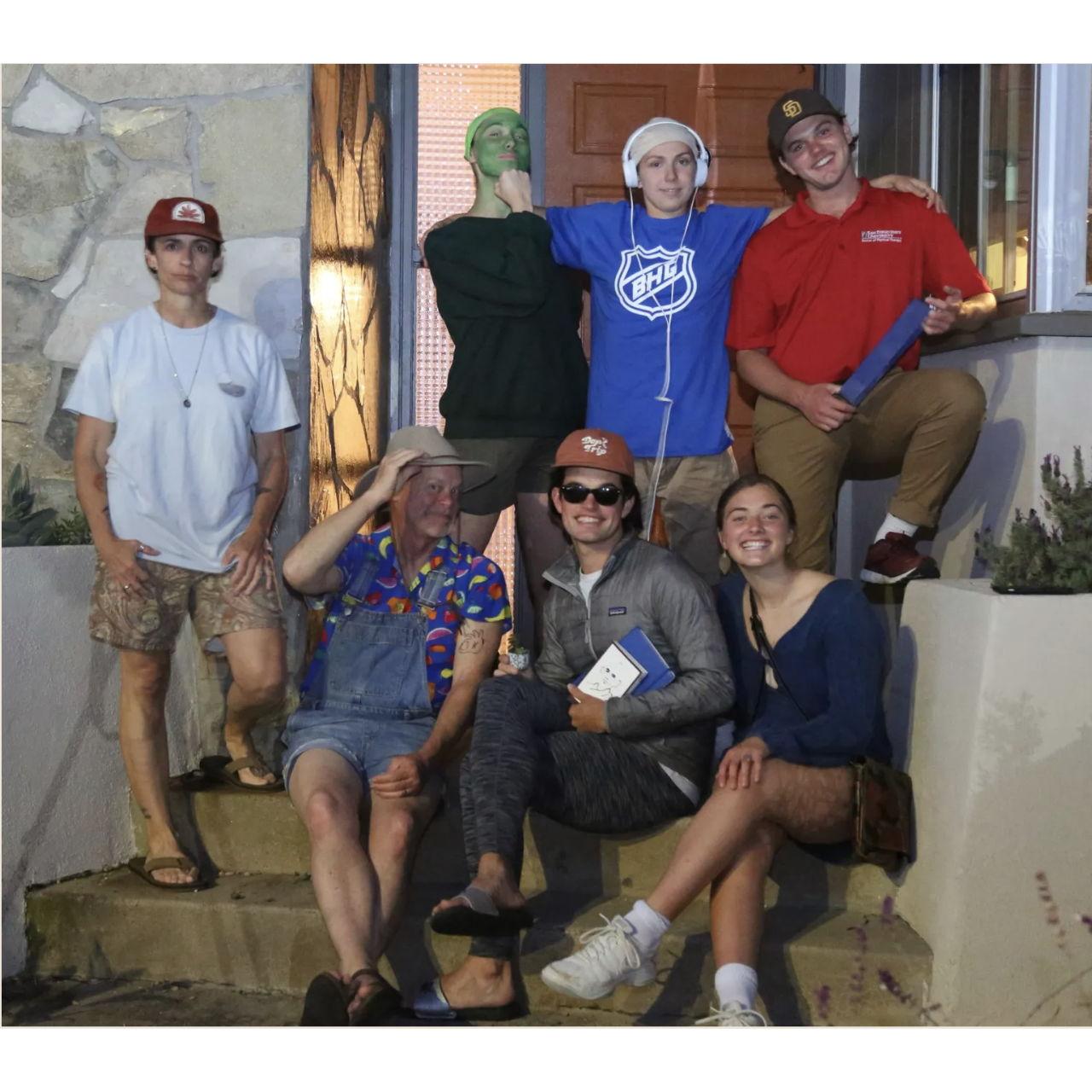 March, 2020:
Covid hits and Gabi moves into the Hatch house "briefly" before moving to Colorado for nursing school. "1 month" -> 5 months. This night we pulled names and all dressed up like somebody.