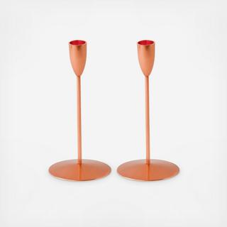 Arris Copper Candlestick, Set of 2
