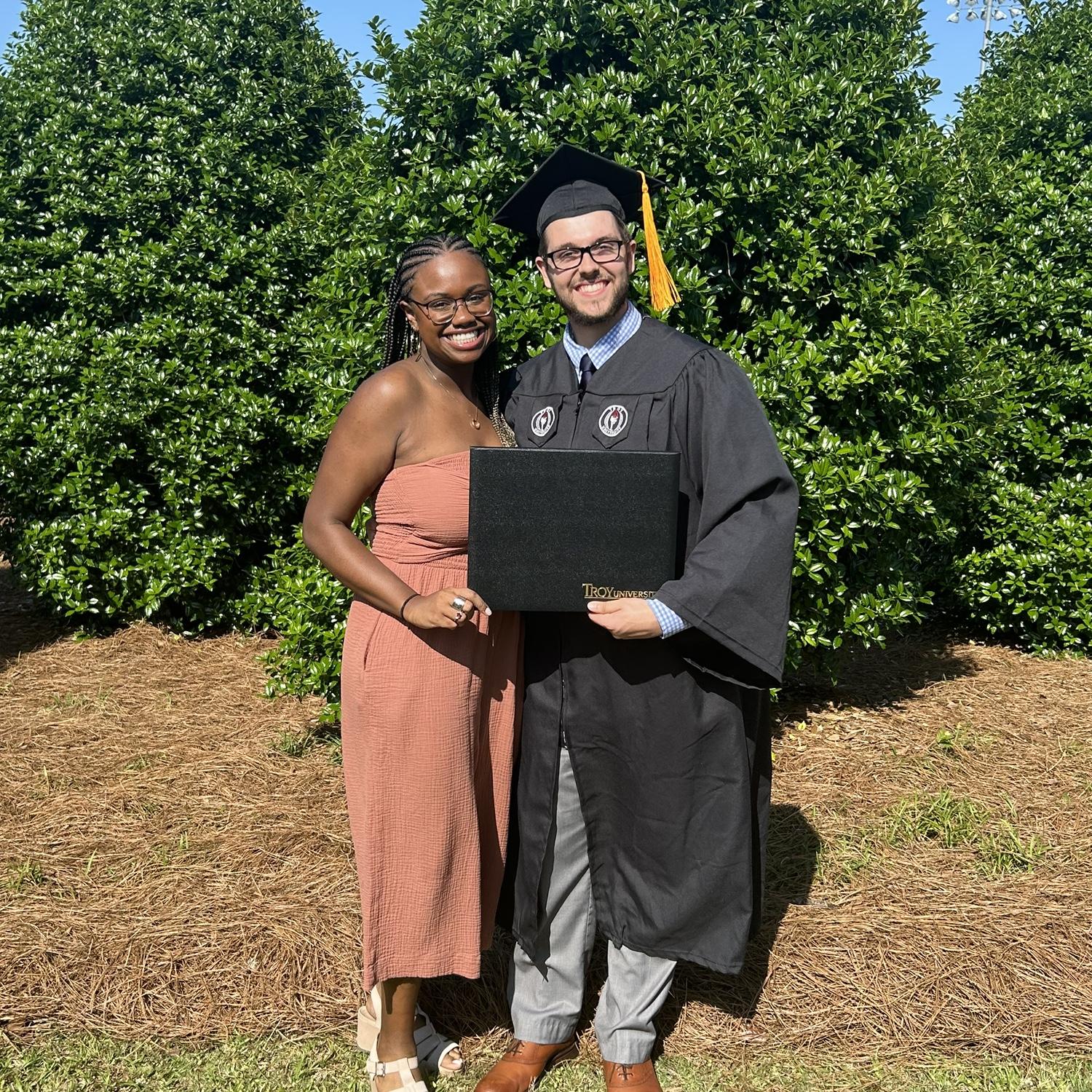 Crystian graduates from nursing school!