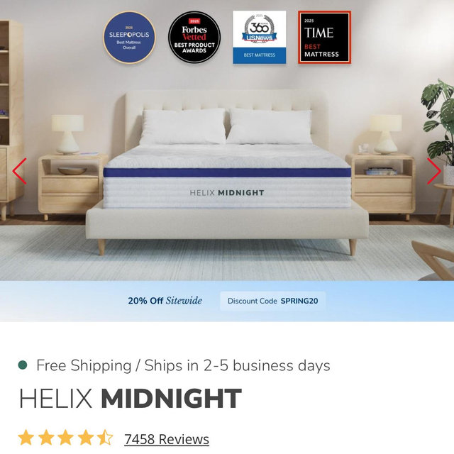 Helix Midnight Mattress