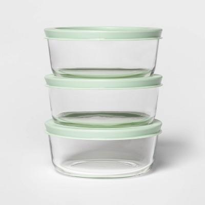 2 Cup 3pk Round Mint Food Storage Container Set - Room Essentials™