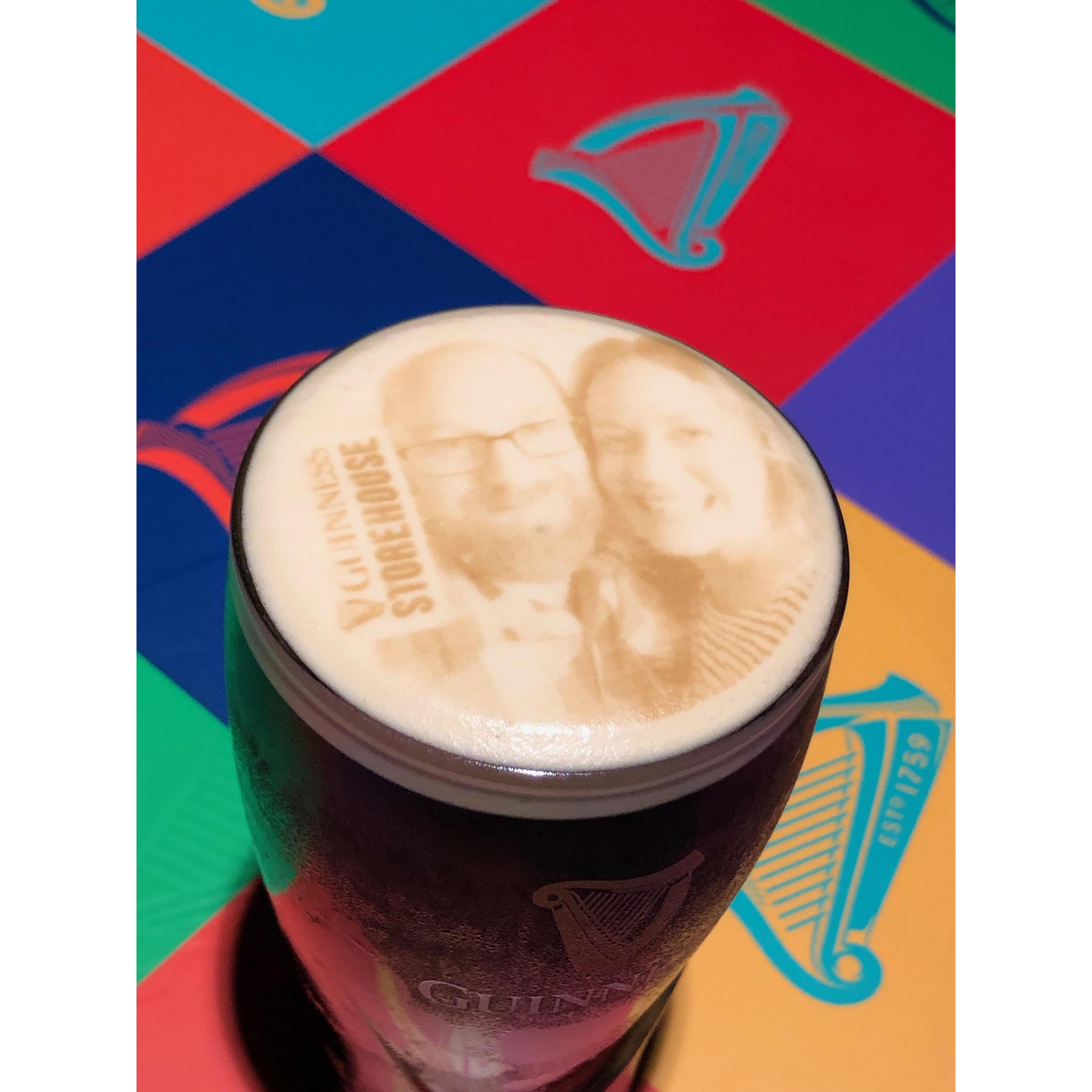 What we look like as foam on a Guinness :)