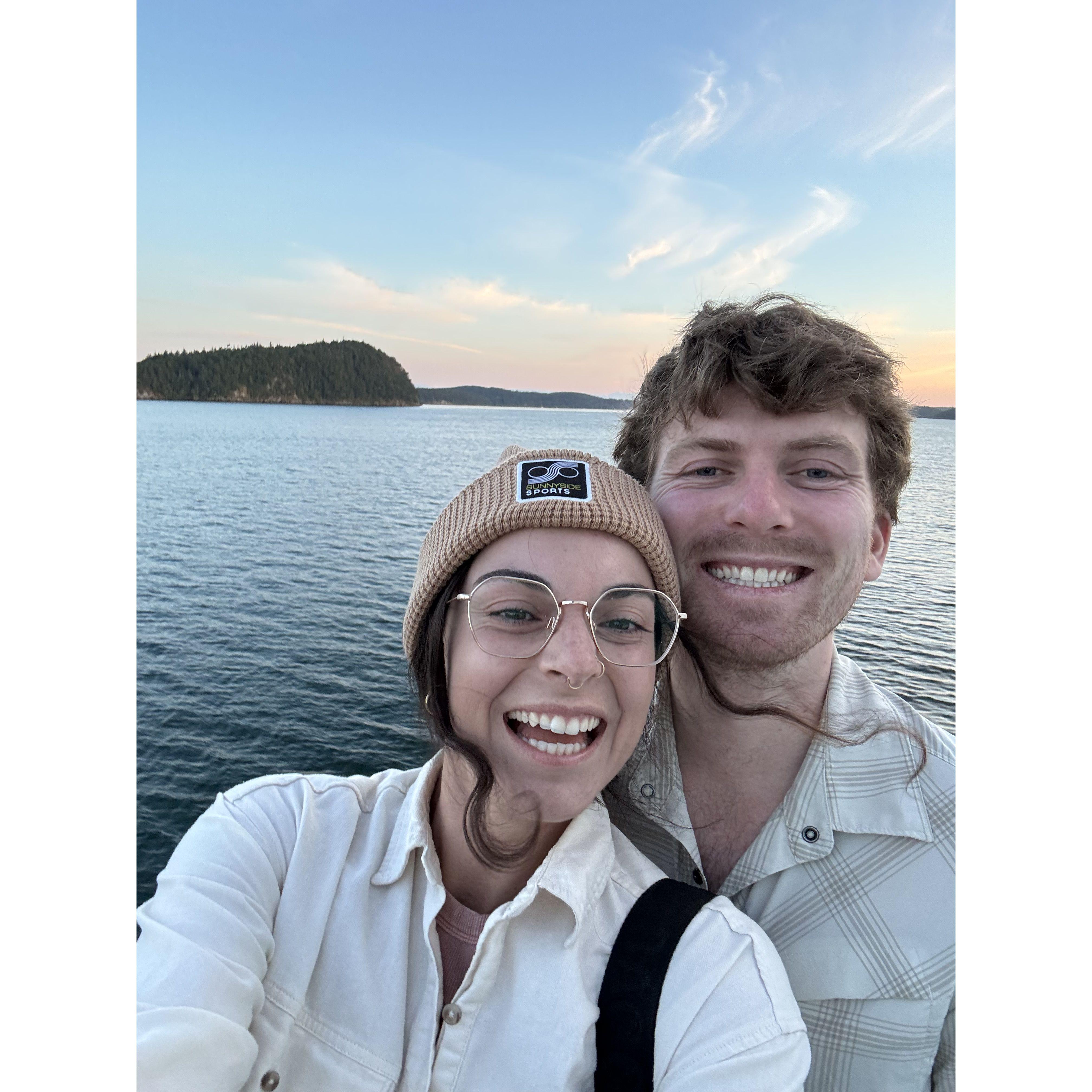 On the ferry home from Orcas Island