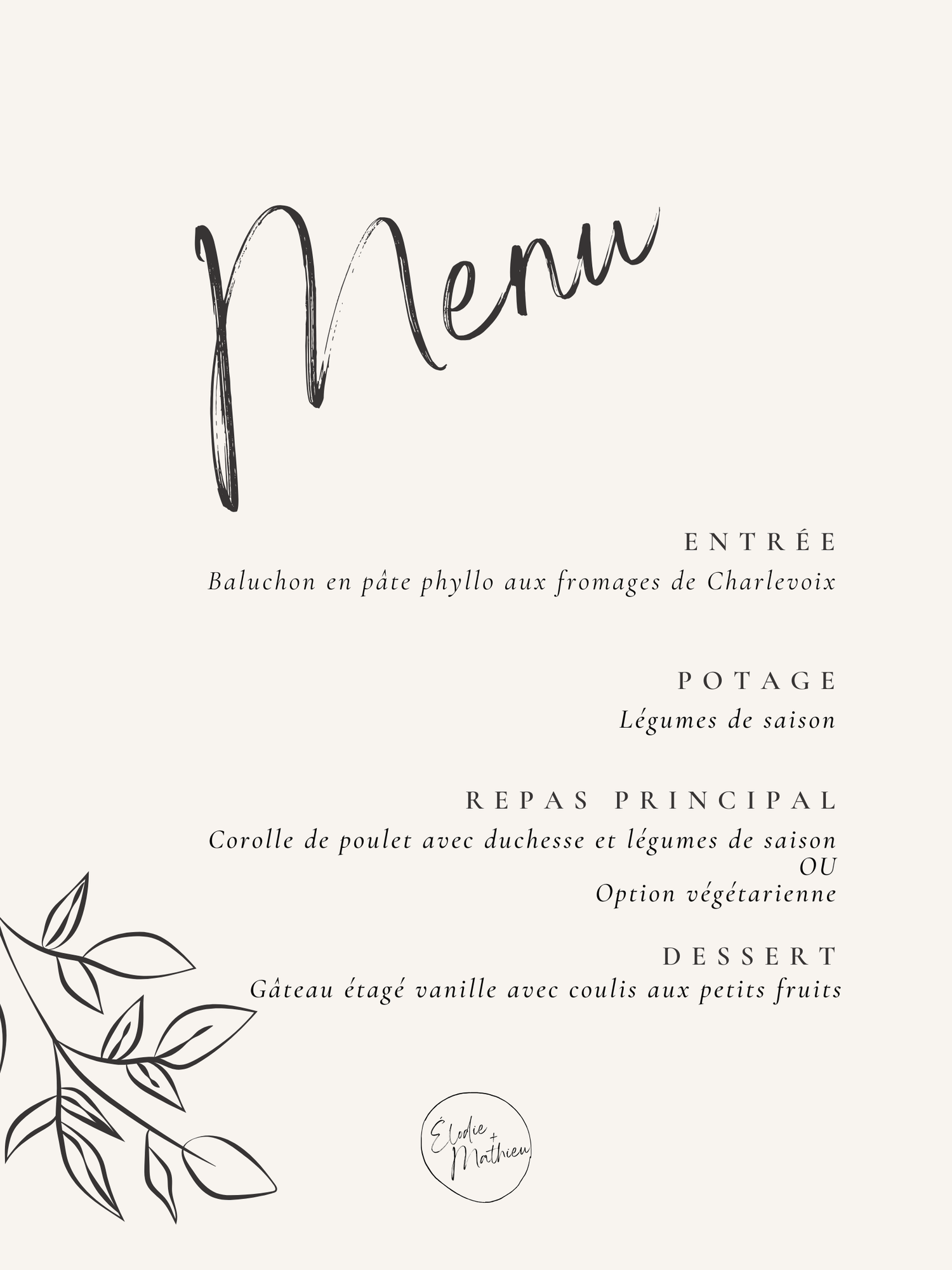 The Wedding Website of Mathieu Lacasse and Élodie Tremblay