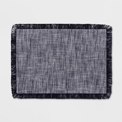19"x14" Chambray Placemat Navy - Threshold&#153;