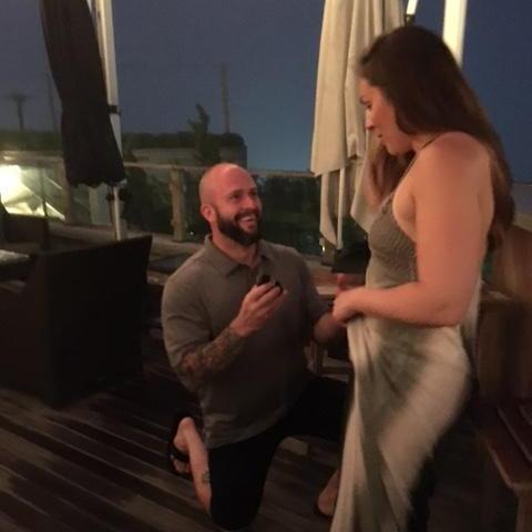 The proposal. Montauk, NY