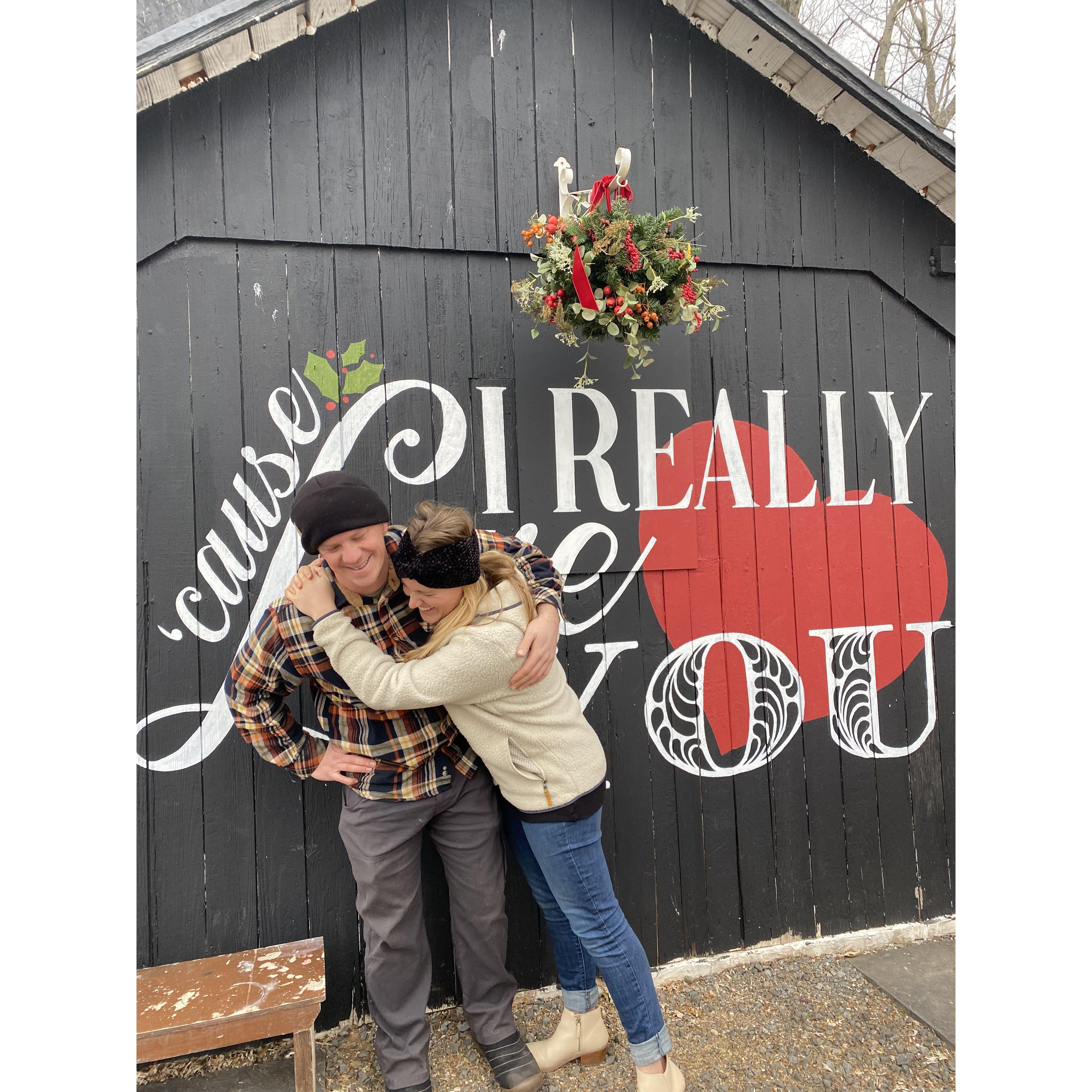 He wouldn't kiss me under the mistletoe